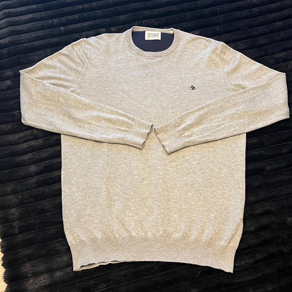 Scotch & Soda Classic Grey Crewneck Sweater